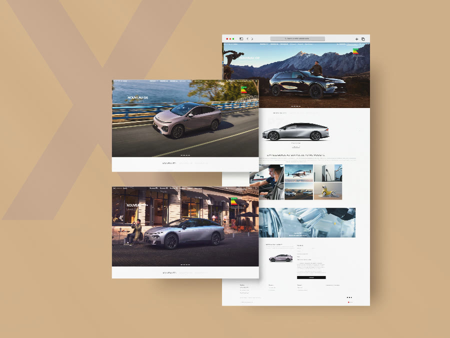 Conception du site web XPENG
